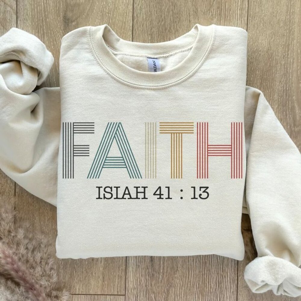 Faith Sweatshirt - Sand, Size M, Comfortable and Stylish